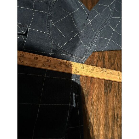 Levi’s Mens Large Barstow Western Pearl Snap Shirt Blue Standard - Picture 5 of 6